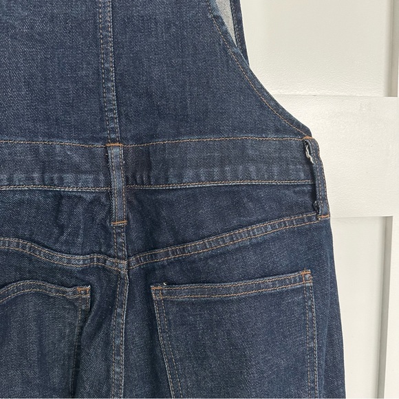 Madewell Flea Market Flare Denim Overall in Dark Washed indigo Style E3383 XS - Picture 4 of 8